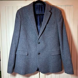 Ben Sherman Blue Tweed Blazer Sz L EUC